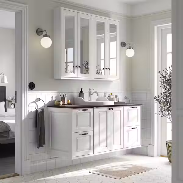 TÄNNFORSEN ТАННФОРСЕН / RUTSJÖN РУТШЁН Шкаф п-раковину/раковина/смеситель - фото 2