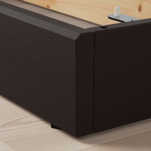 Цоколь, темно-коричневый 81x37x12 см IKEA HAVSTA ХАВСТА 103.910.79 - схема-чертеж с размерами