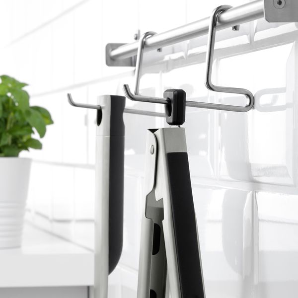 Аксессуары для гриля, 2 предм., нержавеющая сталь/резина IKEA GRILLTIDER 605.165.57 - схема-чертеж с размерами