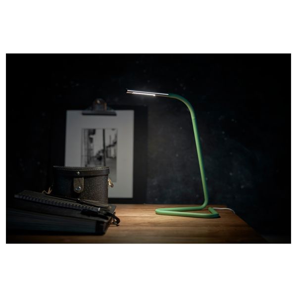 Рабочая лампа, светодиодная ХОРТЕ, зеленый, серебристый - схема-чертеж с размерами