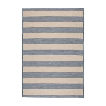 Ковер безворсовый, для дома, улицы, бежевый, голубой, 133x195 см IKEA VRENSTED ВРЕНСТЕД 204.951.99