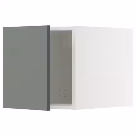 METOD Верхний шкаф - белый/Nickebo матовый серо-зеленый 40x40 см