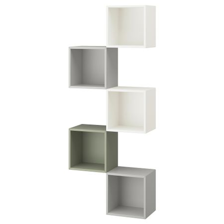 Комбинация для хранения, 70x25x175 см, разноцветный, светло-зеленый IKEA EKET ЭКЕТ 994.371.87