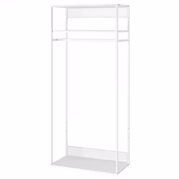 PLATSA Открытый модуль для одежды - белый 80x40x180 см - фото 1