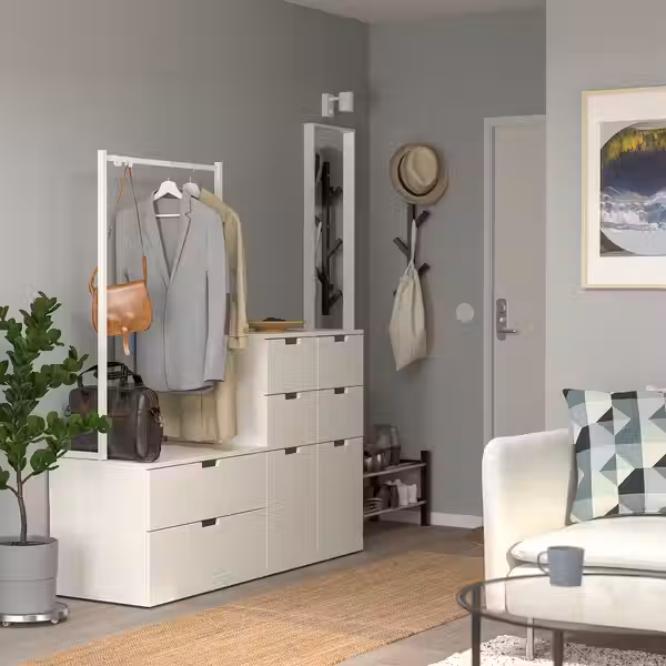 NORDLI Комод с 8 ящиками - белый 160x169 см - фото 2