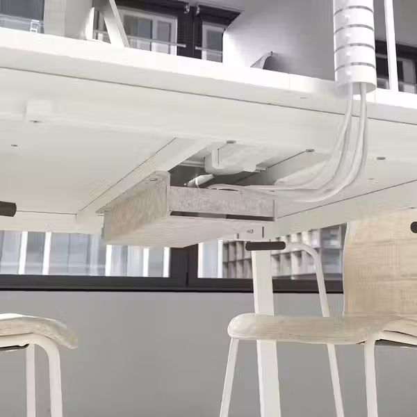 MITTZON МИТТЗОН Конференц-стол - белый 140x108x105 см - фото 13