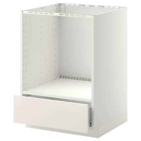 Напольный шкаф для духовки, с ящиком МЕТОД / ФОРВАРА, белый, Веддинге белый (60x60 см)