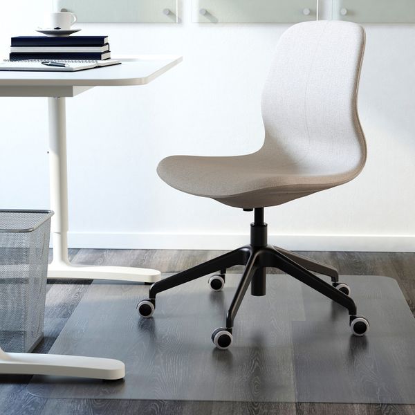 Рабочий стул, Гуннаред бежевый/черный IKEA LÅNGFJÄLL ЛОНГФЬЕЛЛЬ 992.100.04 - фото 2