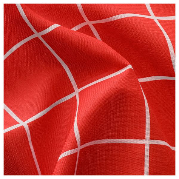 Затемняющие гардины, 1 пара РОЗАЛИЛЛ, красный/белый (145x300 см) - фото 2