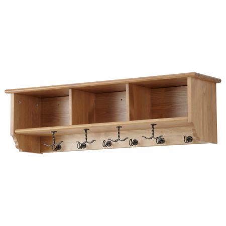 Полка для головных уборов ЛЕКСВИК, морилка,антик (90 см)