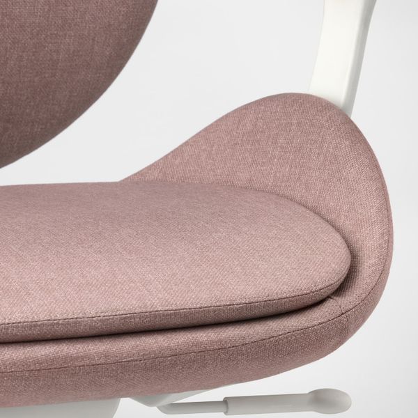 Рабочий стул с подлокотниками, Гуннаред светлый коричнево-розовый IKEA HATTEFJÄLL ХАТТЕФЬЕЛЛЬ 104.945.10 - фото 2
