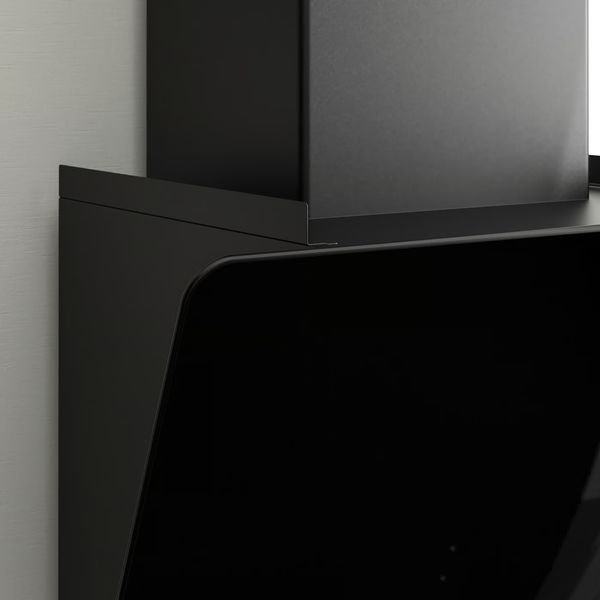 STACKBO СТАККБО Вытяжка кухонная стен креп (колпак) - ИКЕА 300 чёрный 55 см - фото 4