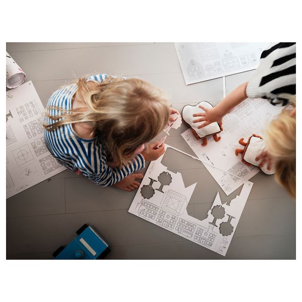 Макет города картонный, 10 предмета IKEA MÅLA МОЛА 504.953.53 - фото 8