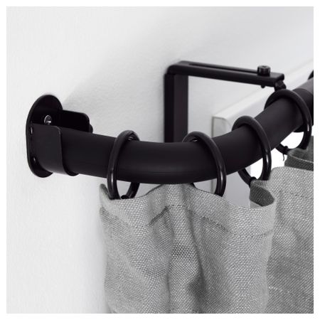 Угловое соединение гардинного карниза ХУГАД, черный