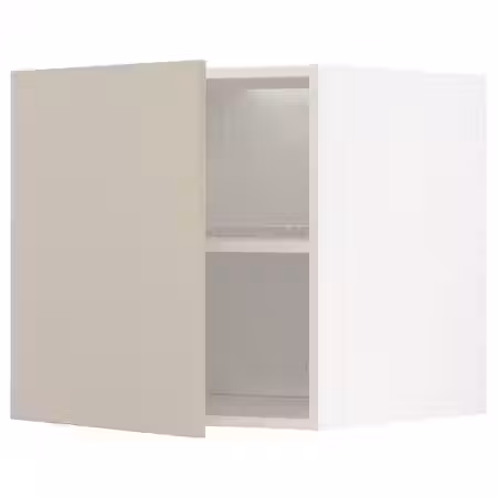 METOD Верхний шкаф д/холодильн/морозильн - белый/Havstorp бежевый 60x60 см