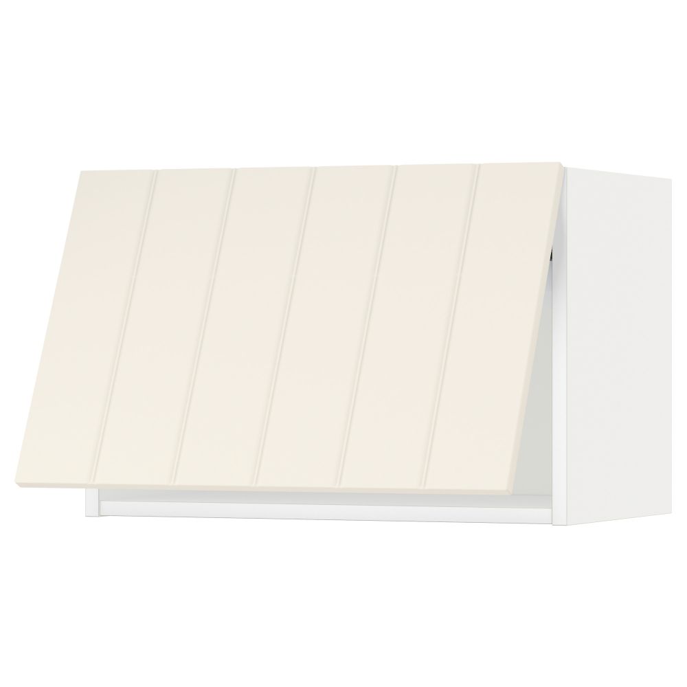 Горизонтальный навесной шкаф МЕТОД, белый, Хитарп белый с оттенком - схема-чертеж с размерами