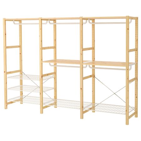 Стеллаж с полками/штангами, сосна 259x50x179 см IKEA IVAR ИВАР 292.880.20