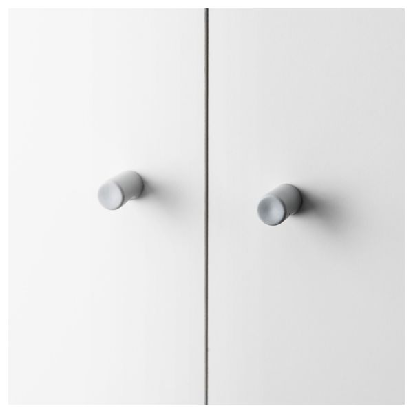 Гардероб БОСТРАК, белый (80x50x180 см) - схема-чертеж с размерами