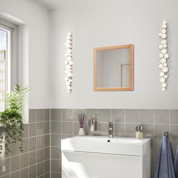 Зеркало, 40x40 см, бамбук IKEA RÅGRUND 104.584.61 - схема-чертеж с размерами