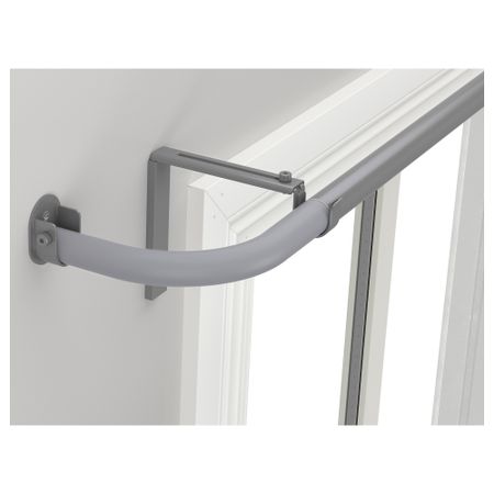 Гардинный карниз, комбинация для эркера ХУГАД, серебристый