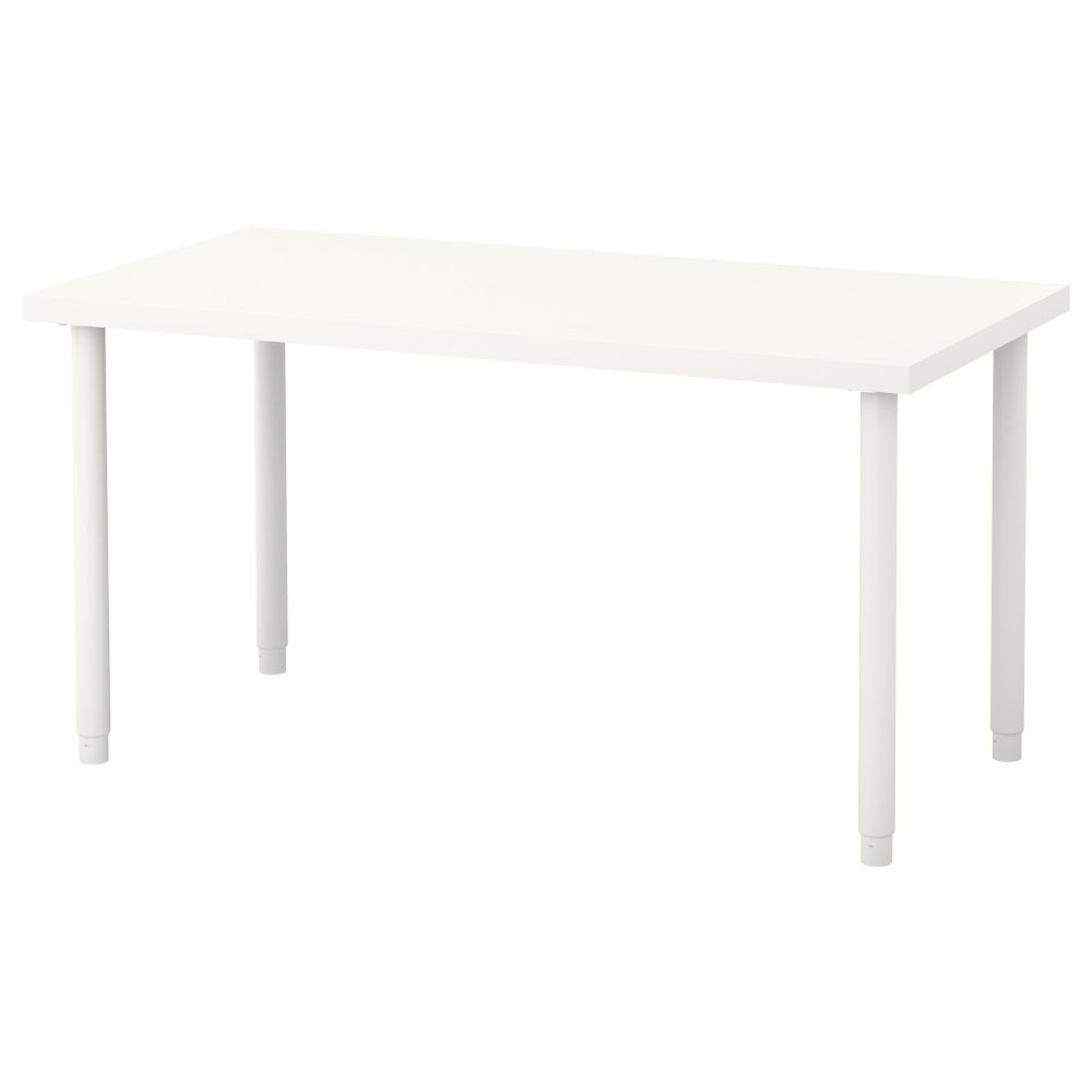 Стол ЛИННМОН / ОЛОВ, белый (120x60 см) - фото 1