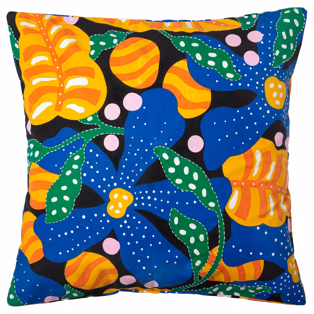 MÄVINN МЭВИНН Чехол на подушку - разноцветный/цветочный орнамент 50x50 см - фото 1