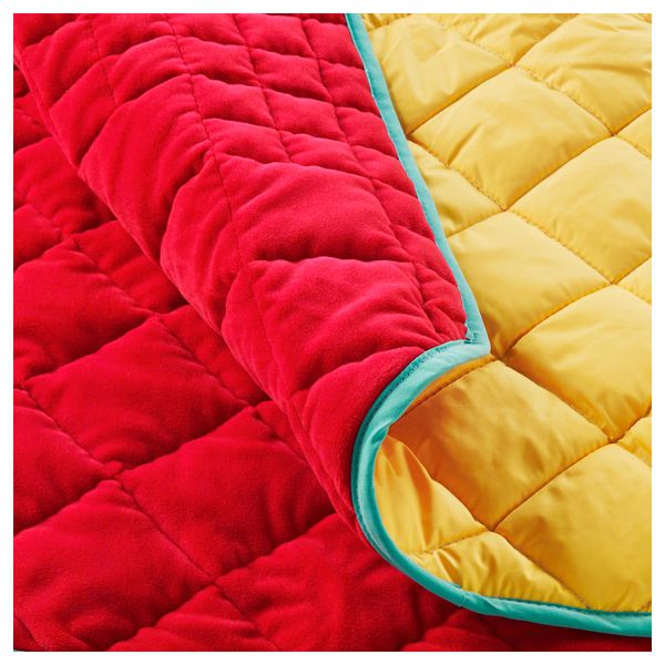 Плед и чехол/на подушку ИКЕА ПС 2017, красный, желтый - фото 3