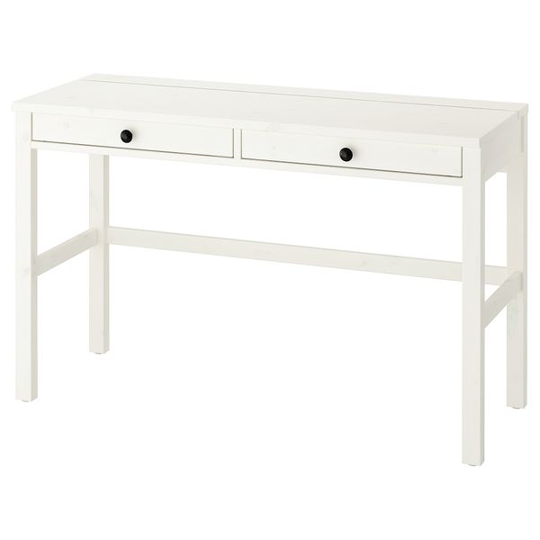 Стол с 2 ящиками, 120x47 см, белая морилка IKEA HEMNES ХЕМНЭС 903.632.23 - фото 2