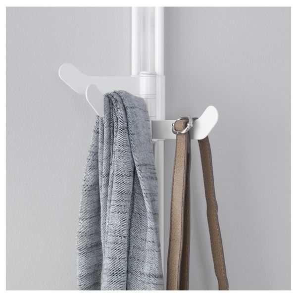 Настенная шина, полки, полка для обуви АЛЬГОТ, белый (76x41x199 см) - фото 5