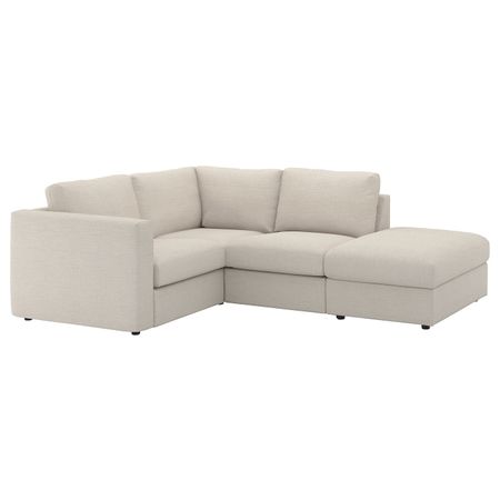 3-местный угловой диван, с открытым торцом, Гуннаред бежевый IKEA ВИМЛЕ 092.115.50