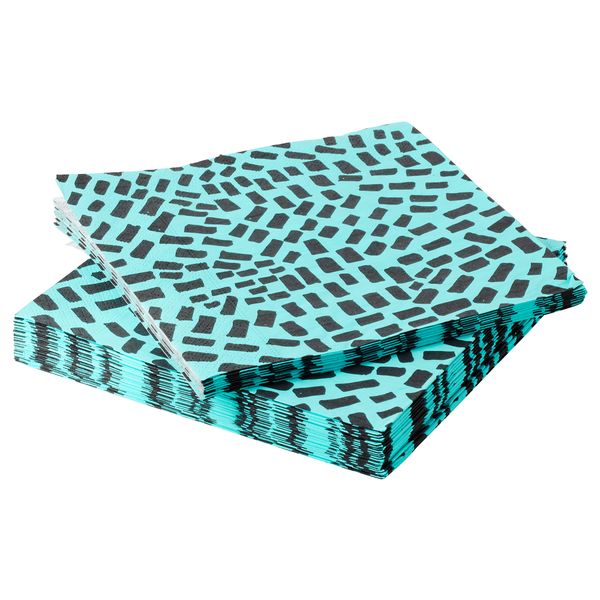 Салфетка бумажная СОММАР 2018, бирюзовый, черный (33x33 см) - фото 1