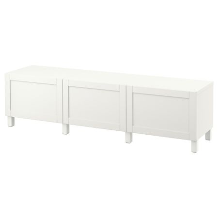 Комбинация для хранения с ящиками БЕСТО, Ханвикен белый (180x40x48 см)