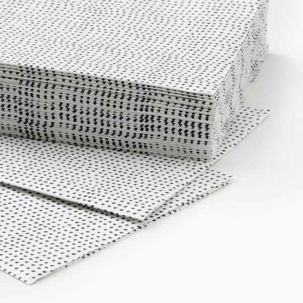 Салфетка бумажная, точечный/черный 24x24 см IKEA VINTERSNÖ ВИНТЕРСНЁ 905.110.49 - схема-чертеж с размерами