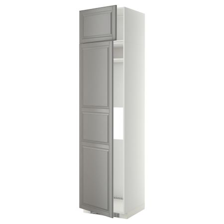 Высокий шкаф для холодильник, морозильник, 2 дверцы, 60x60x240 cm IKEA METOD МЕТОД 794.649.21