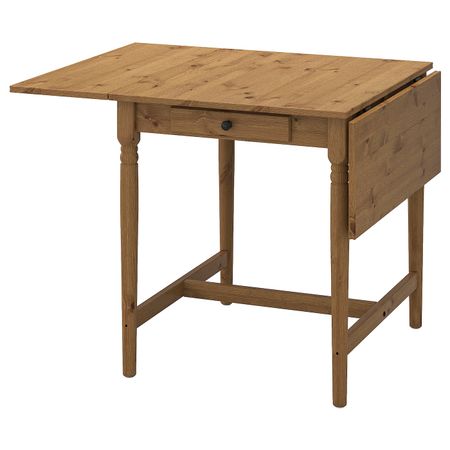 Стол c откидными полами, морилка, антик 65/123x78 см IKEA ИНГАТОРП 904.231.04