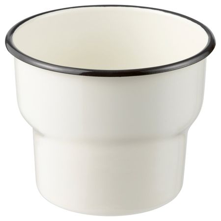 Кашпо, для дома, улицы/белый 12 см IKEA CITRONSYRA ЦИТРОНСЮРА 503.874.00