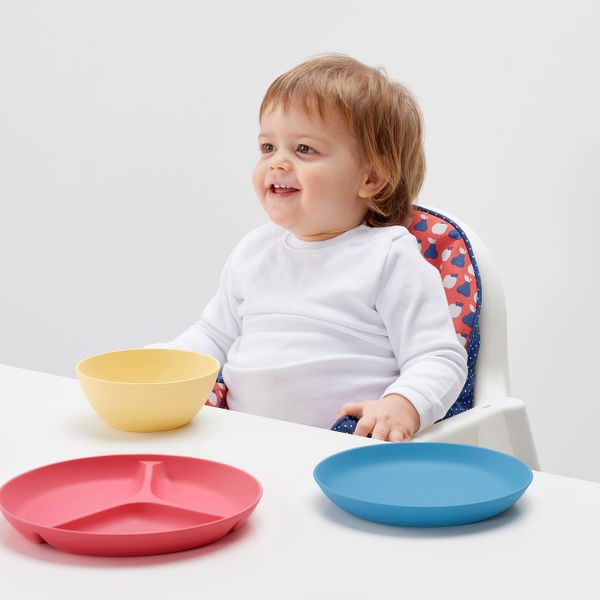 Миска, зеленый, желтый 14 см IKEA HEROISK ХЭРОИСК 004.141.42 - фото 3