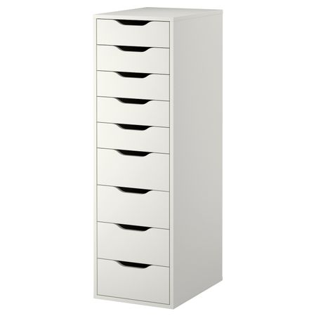 Секция с 9 ящиками, белый 36x116 см IKEA ALEX АЛЕКС 303.849.40