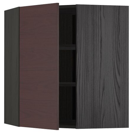 Угловой навесной шкаф с полками, 68x80 cm IKEA METOD МЕТОД 893.354.67