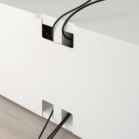 Комбинация для хранения/ТВ,12 дв+2 ящ, белый/Фоннес Вэрд 220x42x251 см IKEA OPPHUS ОПХУС 793.855.18