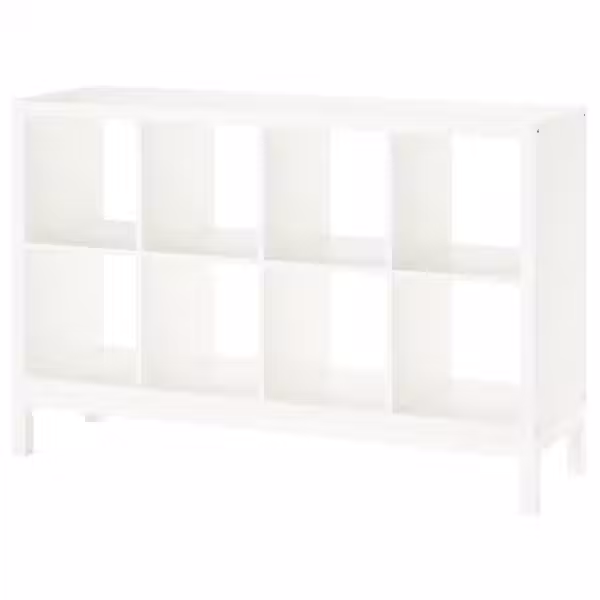 KALLAX Стеллаж с основанием - белый/белый 147x94 см - фото 1