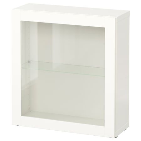 Стеллаж со стеклянная дверью, 60x22x64 cm IKEA BESTÅ БЕСТО 090.469.42