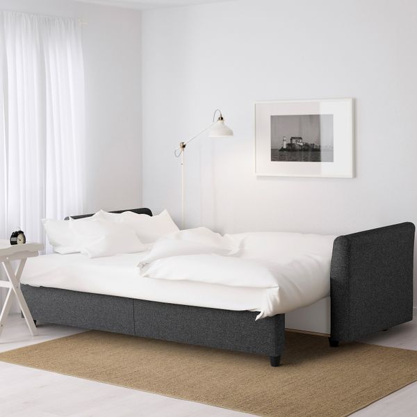 3-местный диван-кровать, Рудорна темно-серый IKEA BRISSUND БРИССУНД 204.472.88 - фото 3