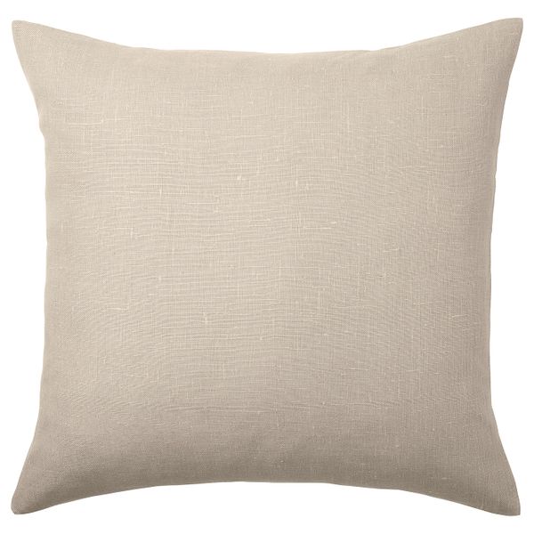 Чехол на подушку, бежевый 50x50 см IKEA AINA АЙНА 904.095.08 - фото 1