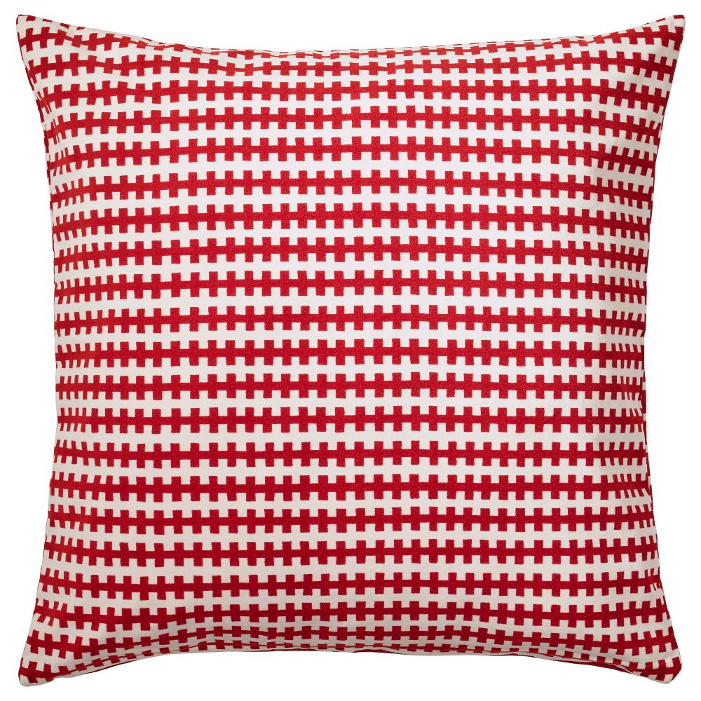 Подушка СТОКГОЛЬМ 2017, красный оранжевый, белый (50x50 см) - фото 1