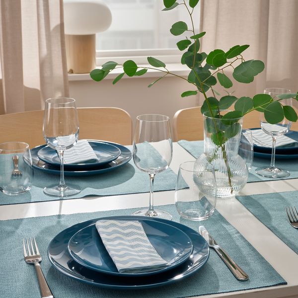 Салфетка бумажная, 33x33 см, с рисунком белый/бледно-голубой IKEA VÅRSIKLÖJA 205.422.28 - фото 4