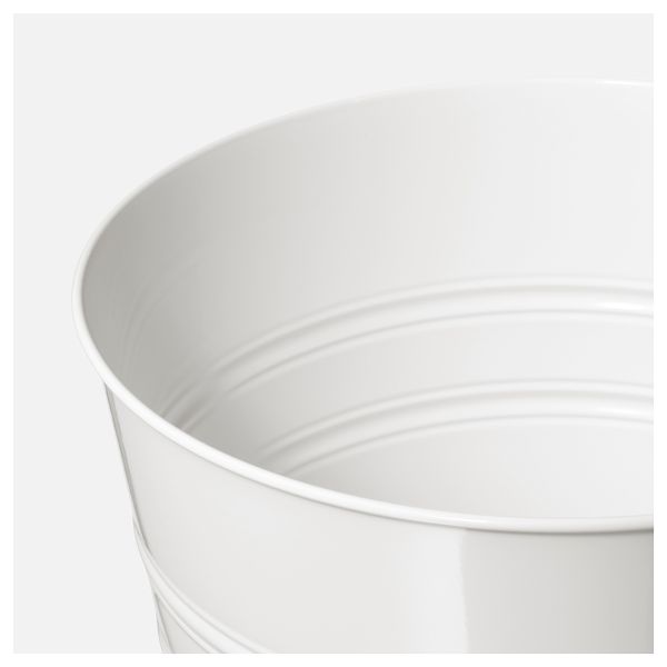 Кашпо СОККЕР, д/дома/улицы белый - схема-чертеж с размерами