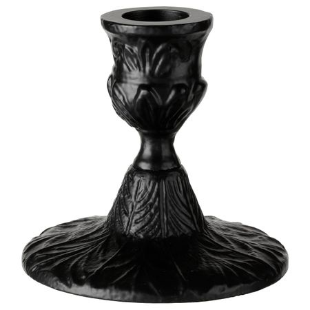 Подсвечник, черный 8.5 см IKEA EFTERSKÖRD ЭФТЕРСКЁРД 705.035.40