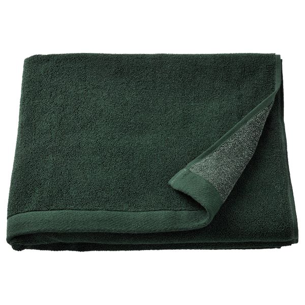 Банное полотенце, темно-зеленый/меланж 70x140 см IKEA HIMLEÅN ХИМЛЕОН 205.104.87 - фото 1