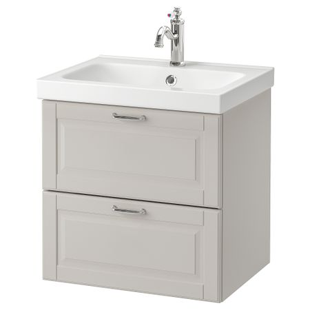 Шкаф для раковины с 2 ящиками, 63x49x64 cm IKEA ODENSVIK ОДЕНСВИК, GODMORGON ГОДМОРГОН 692.932.89